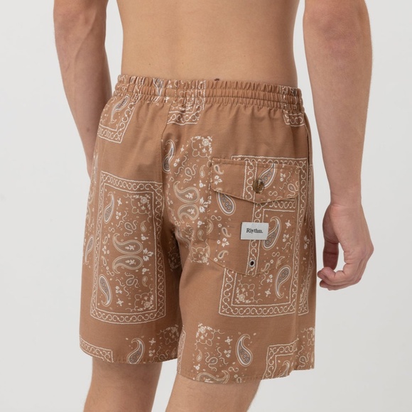 RHYTHM Border Beach Short Cedar - Picture 3 of 3